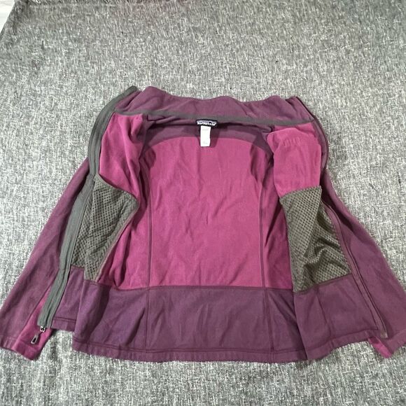 Patagonia Womens Full Zip Fleece Emmilen Purple Sweater Size Medium - Picture 3 of 4